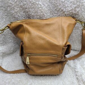 J.W. Hulme Leah Floral Perforated Leather Sling Handbag‎